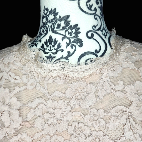 ADIVA Anthropologie | Floral Sheer Lace Top |  Size XL - Picture 5 of 5